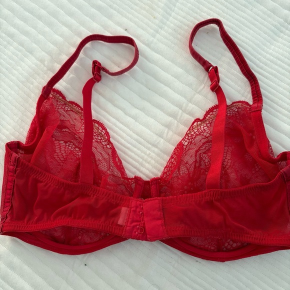La Perla Malizia Elegant Red Lace Underwire Bra - Picture 3 of 5